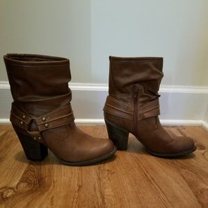 Brown booties